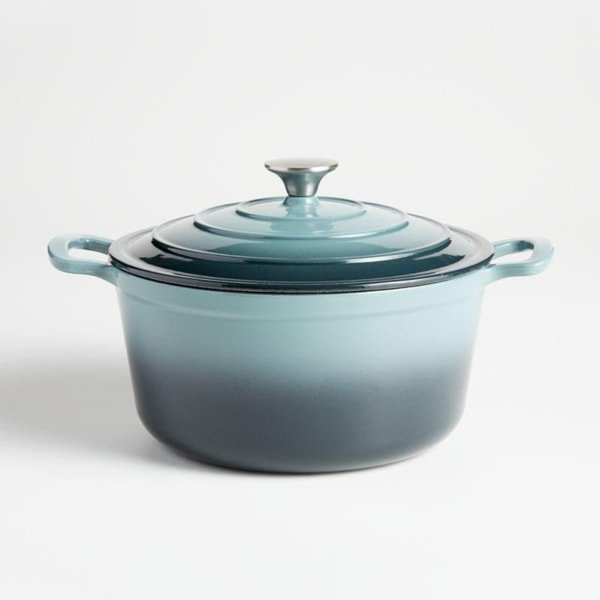 C&B Essentials 6-Quart Sage Dutch Oven by Crate&Barrel 