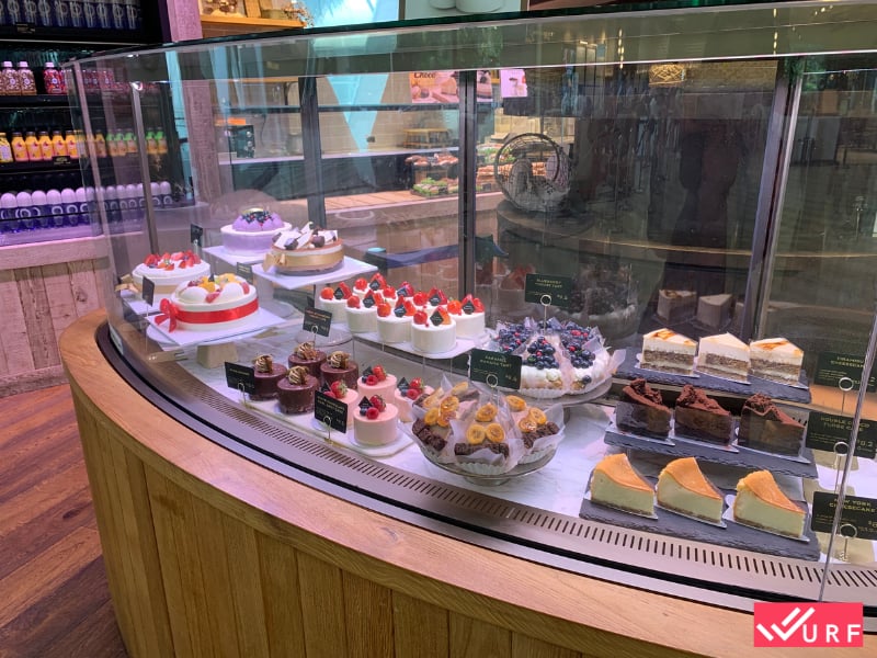 Cakes On Display At Maison De PB By Paris Baguette, Jewel Changi Airport
