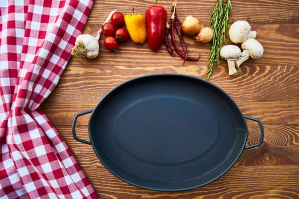 Cast iron cookware is heavy and durable and will last for years with proper care