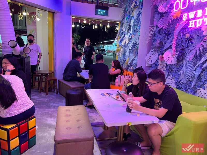 Colorful Interior Of Sweet Hut, Geylang Road In Singapore