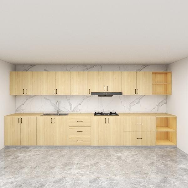 Customized 32-Feet Modern Minimalist Kitchen Cabinet by Picket&Rail® Carpentry&Reno