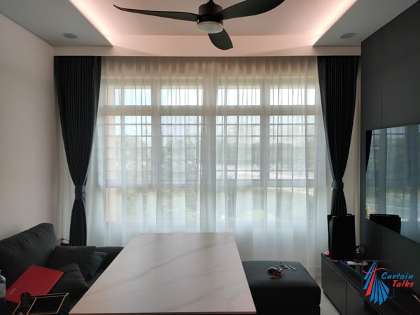 Day and Night Curtains - Credits to Curtaintalks & Grille PTE LTD(Facebook)