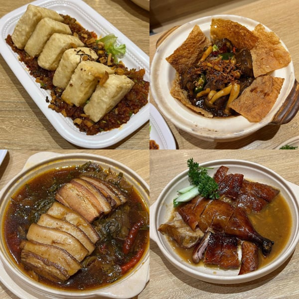 Different Dishes At Dian Xiao Er, Tampines One