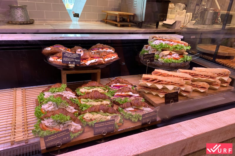 Different Sandwiches Available At Maison De PB By Paris Baguette, Jewel Changi Airport