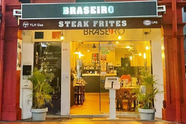 Front Of Braseiro Restaurant In Singapore