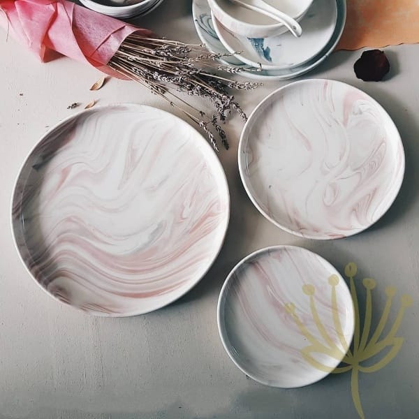 Marble Effects Dinnerware by Lovera Collections