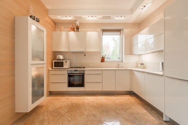 Matching appliances look uniform in a kitchen