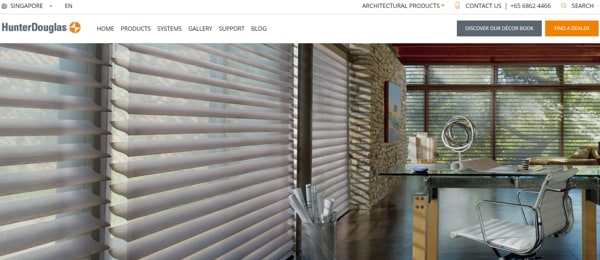 Hunter Douglas Singapore Curtain Blinds & Shades Official Site