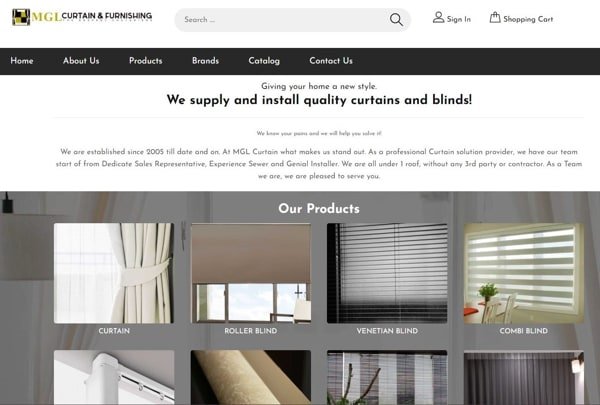 MGL Curtain & Furnishing Official Site