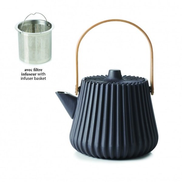 PEKOE Dark metal Teapot by Lau Choy Seng