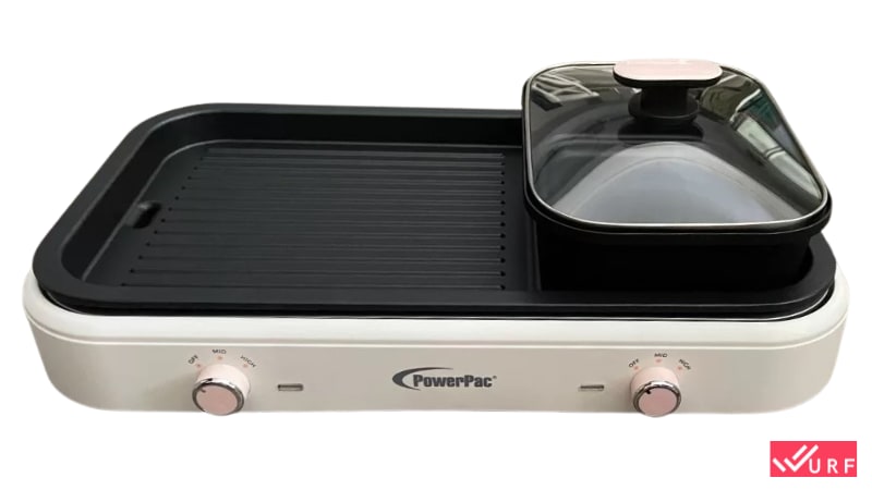 PowerPac Steamboat with BBQ Grill, 2 in 1 Multi Cooker PPMC763