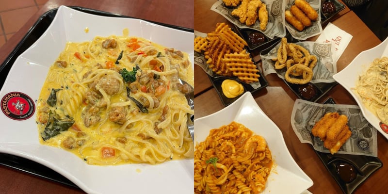 Salted Egg Pasta And Other Food In PastaMania, Tampines
