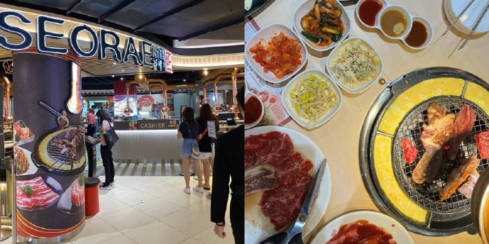 Shopfront And Hotpot Set Up At Seorae Korean Charcoal BBQ In Tampines Mall