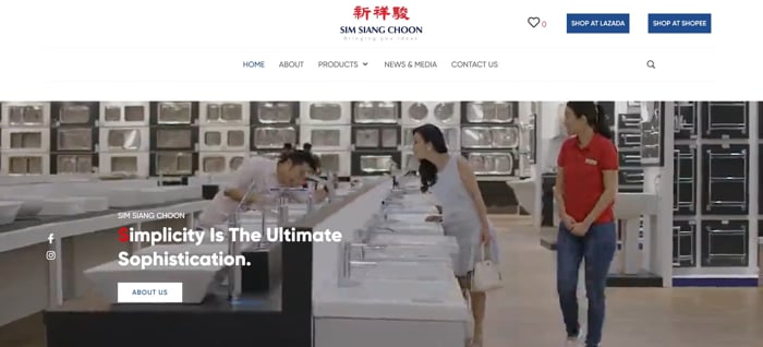 Sim Siang Choon Hardware(S) Pte Ltd - Website
