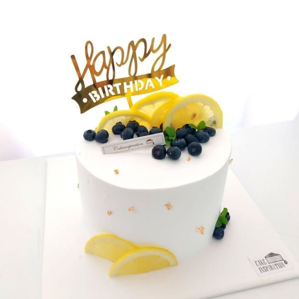 Simple But Elegant Birthday Cake Design By Cakeinspiration LLP