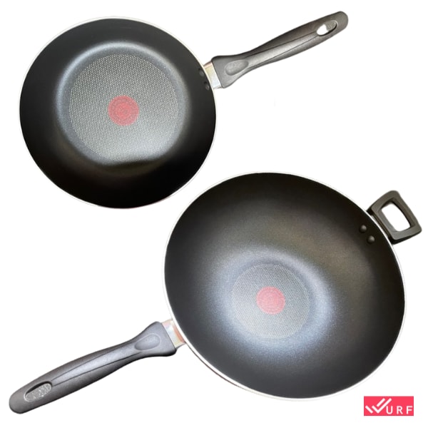 Tefal Clean & Light (Fry Pan 26cm And Wok Pan 32cm With Lid) B224S3