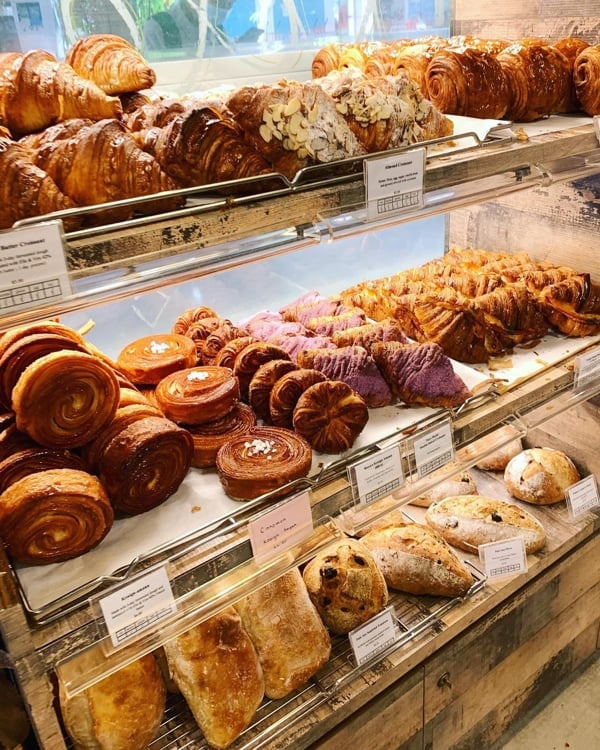 Variety Of Pastries On Display At Bakery Brera